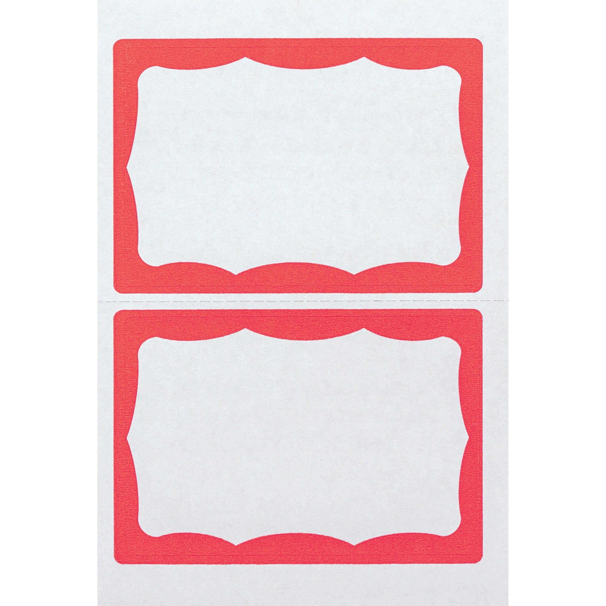 advantus-color-border-adhesive-name-badges-2-5-8-height-x-3-3-4-width-removable-adhesive-rectangle-white-red-100-box_avt97189 - 1