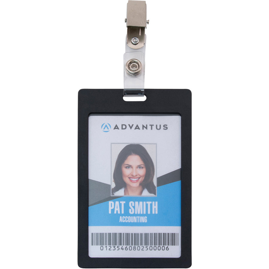 advantus-id-badge-clip-adapters-metal-vinyl-25-pack-silver_avt97302 - 3