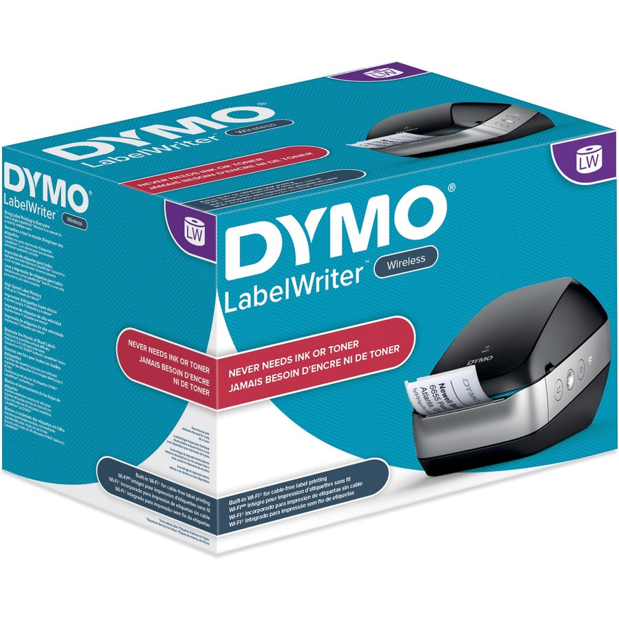 LabelWriter Wireless Black Label Printer, 71 Labels/min Print Speed, 5 x 8 x 4.78