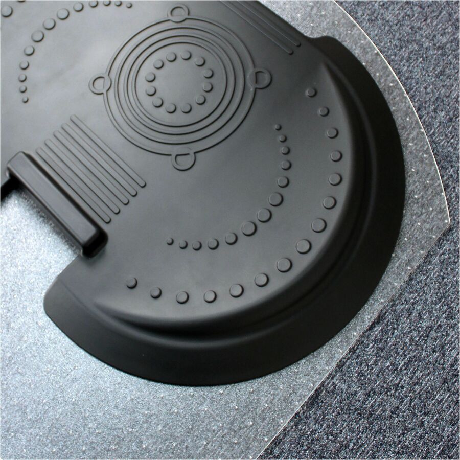 AFS-TEX 5000 S2S "Sit to Stand" Solution for Carpets - 62" Length x 38" Width x 0.085" Depth x 0.085" Thickness - Rectangular - Polyurethane, Polycarbonate - Black - 1Each