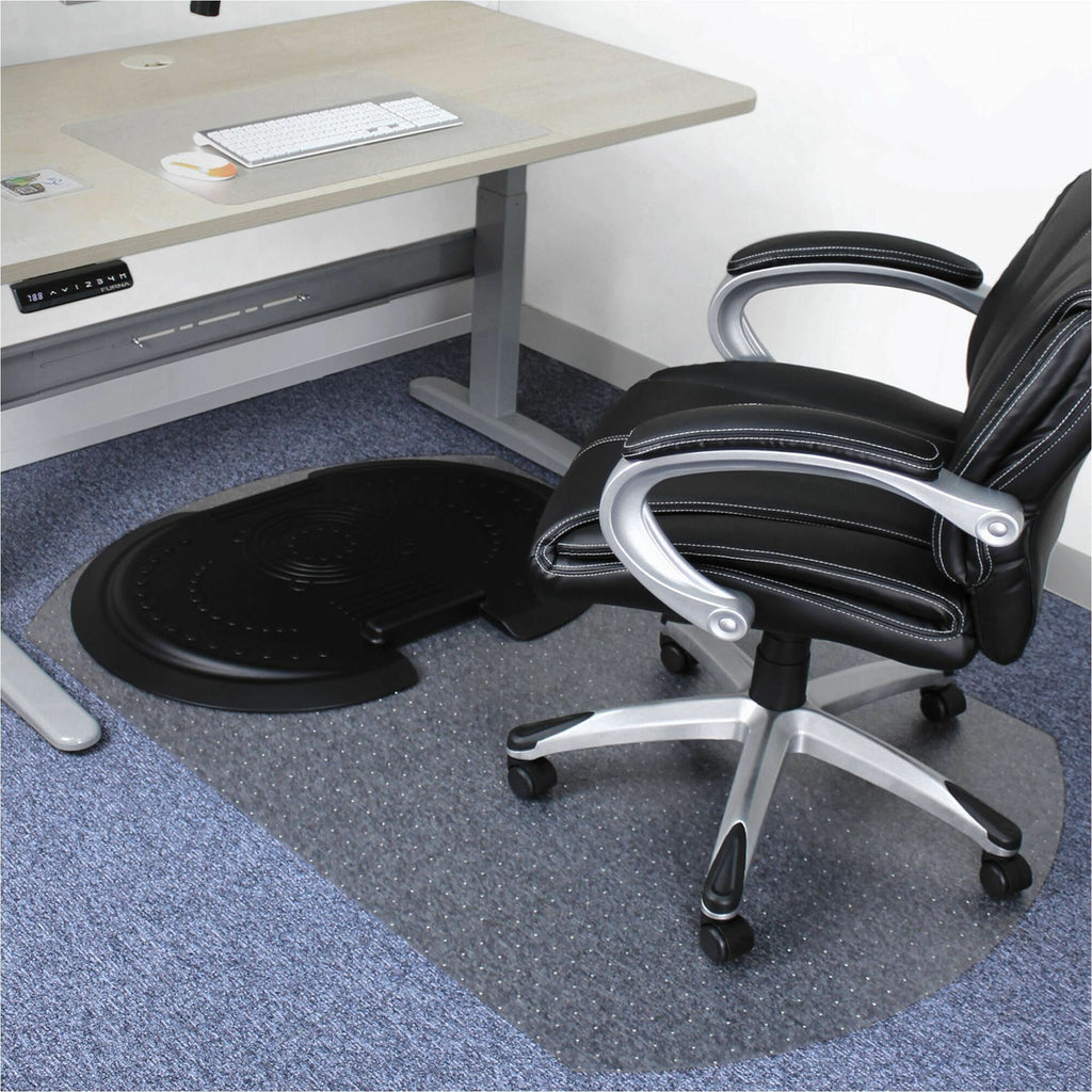 AFS-TEX 5000 S2S "Sit to Stand" Solution for Carpets - 62" Length x 38" Width x 0.085" Depth x 0.085" Thickness - Rectangular - Polyurethane, Polycarbonate - Black - 1Each