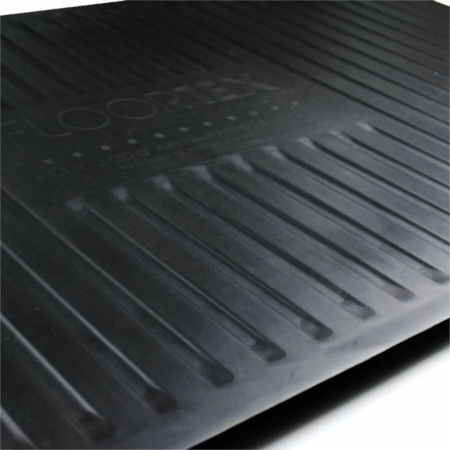 AFS-TEX 5000 S2S "Sit to Stand" Solution for Carpets - 62" Length x 38" Width x 0.085" Depth x 0.085" Thickness - Rectangular - Polyurethane, Polycarbonate - Black - 1Each