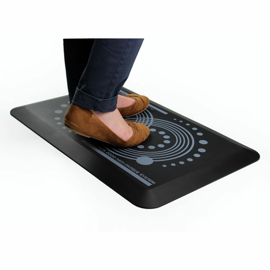 AFS-TEX 2000 Anti-Fatigue Mat, Rectangle, 16 x 24, Midnight Black