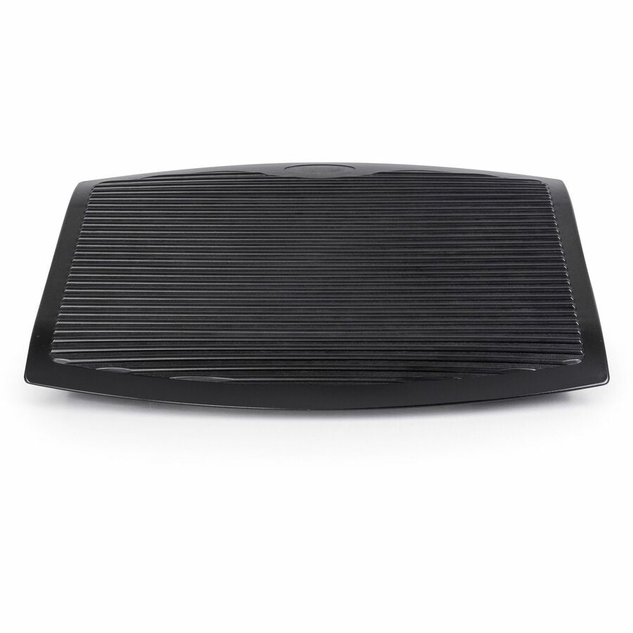 Lorell Ergonomic Rocking Footrest - Black - Rubber, Plastic