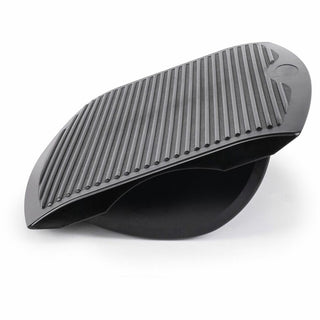 Lorell Ergonomic Rocking Footrest - Black - Rubber, Plastic