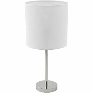 Lorell LED Contemporary Table Lamp - 22" Height - 10" Width - 10 W LED Bulb - Brushed Nickel - Desk Mountable - Silver - for Table, Desk