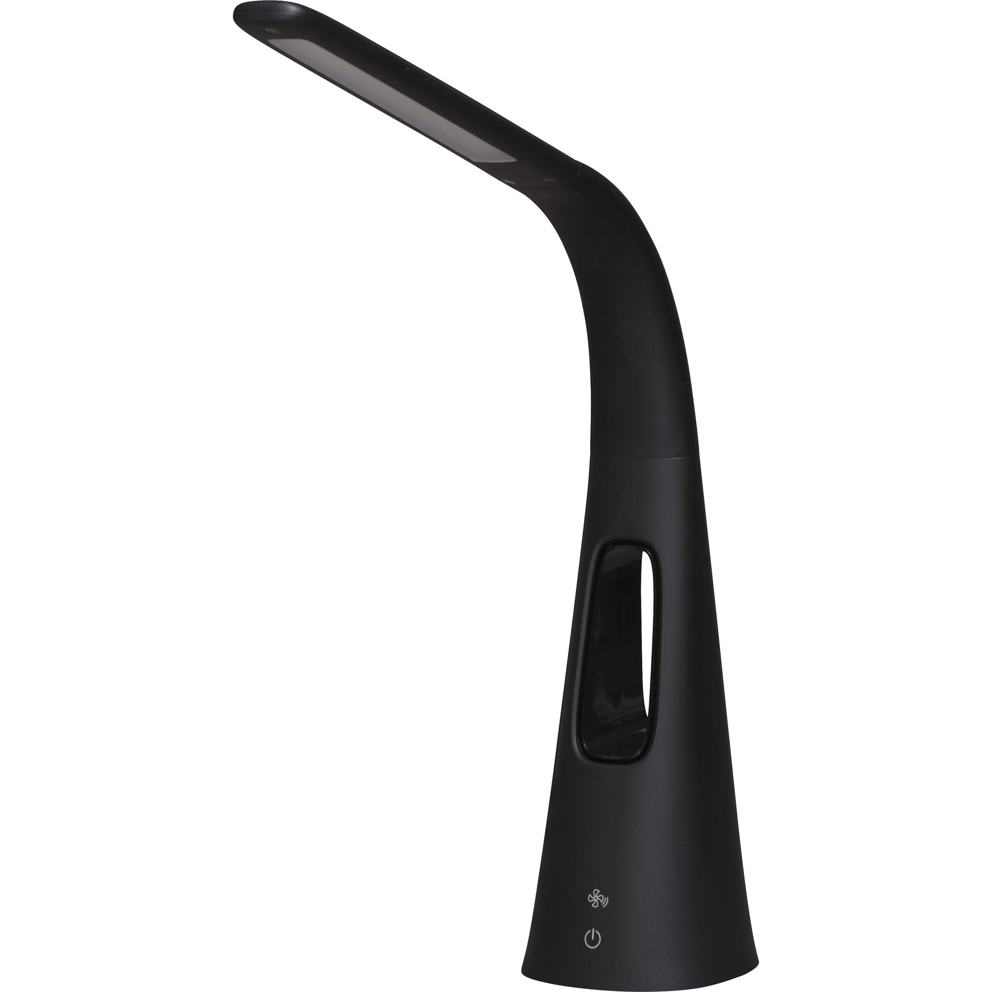 lorell-3-speed-fan-led-desktop-lamp-18-height-led-bulb-desk-mountable-black-for-desk-table_llr99976 - 1