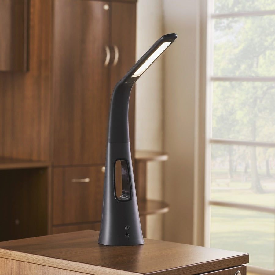 lorell-3-speed-fan-led-desktop-lamp-18-height-led-bulb-desk-mountable-black-for-desk-table_llr99976 - 7