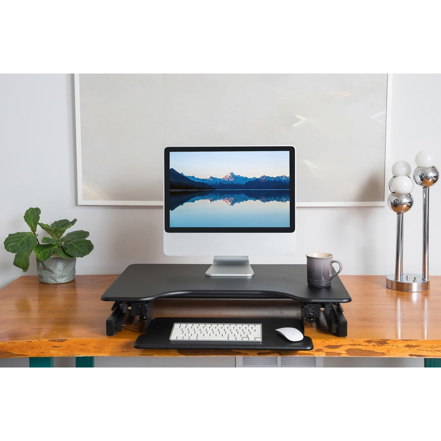 lorell-adjustable-desk-riser-plus-40-lb-load-capacity-32-width-x-205-depth-desktop-black-ergonomic_llr99983 - 5