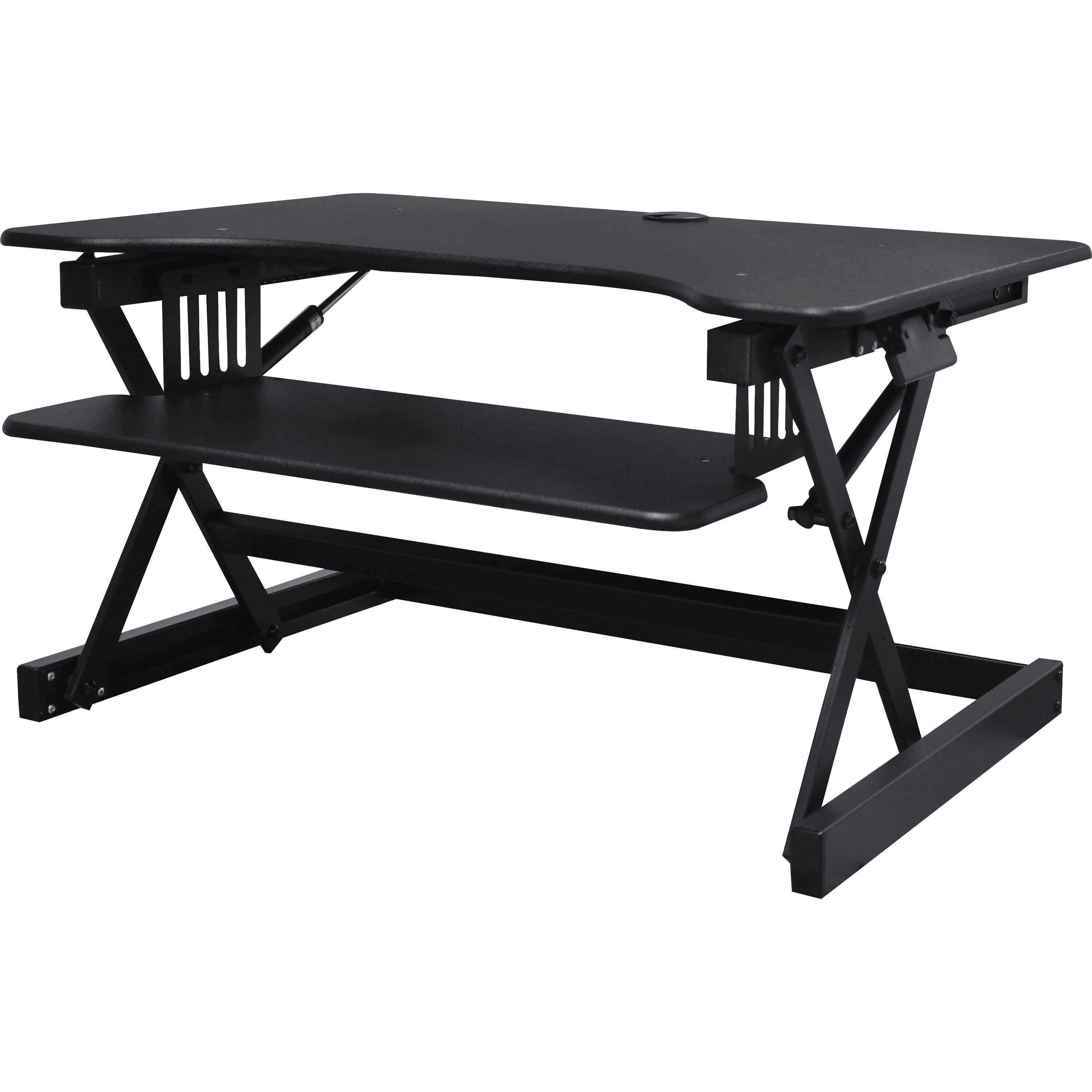 lorell-adjustable-desk-riser-plus-40-lb-load-capacity-32-width-x-205-depth-desktop-black-ergonomic_llr99983 - 1