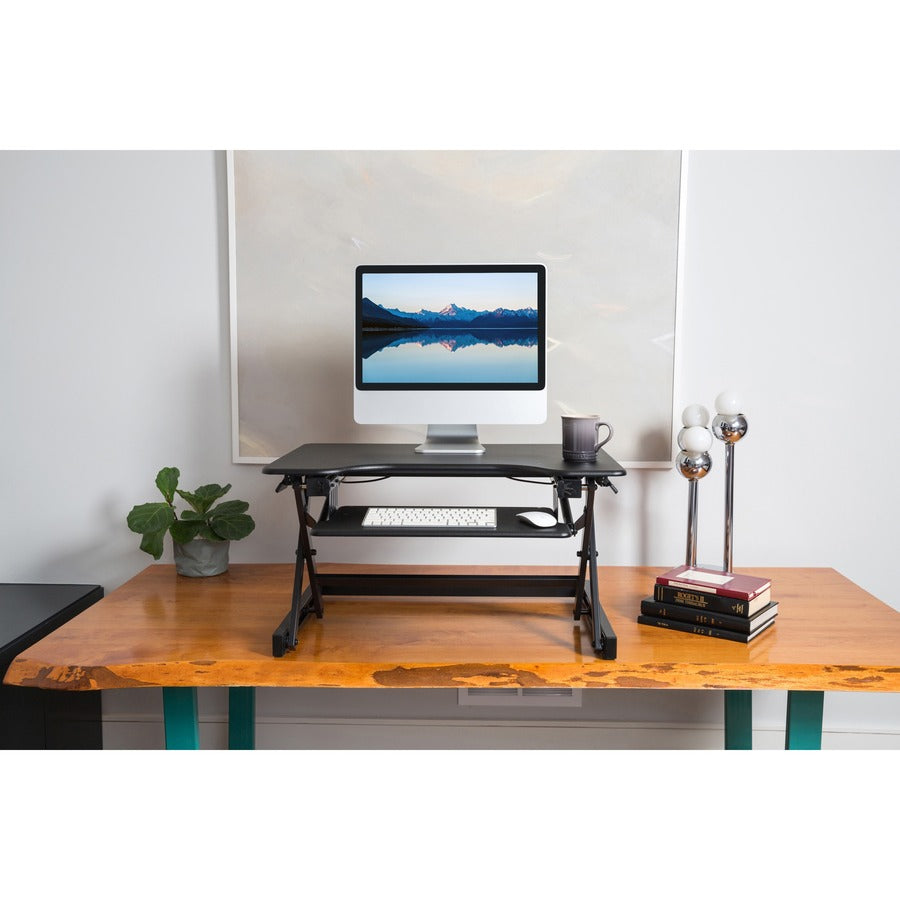 lorell-adjustable-desk-riser-plus-40-lb-load-capacity-32-width-x-205-depth-desktop-black-ergonomic_llr99983 - 6