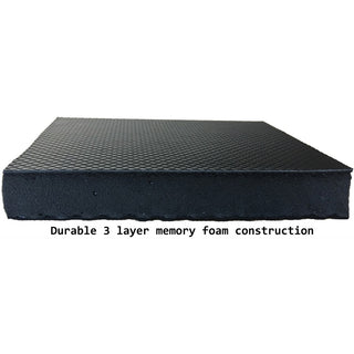 Lorell Energizing Sit/Stand Mat - Desk Protection - 20" Length x 30" Width x 0.750" Thickness - Rectangular - Memory Foam - Black - 1Each