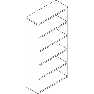 lorell-prominence-20-bookcase-34-x-1269--1-top-0-doors-5-shelves-band-edge-material-particleboard-finish-laminate_llrpbk3469es - 2
