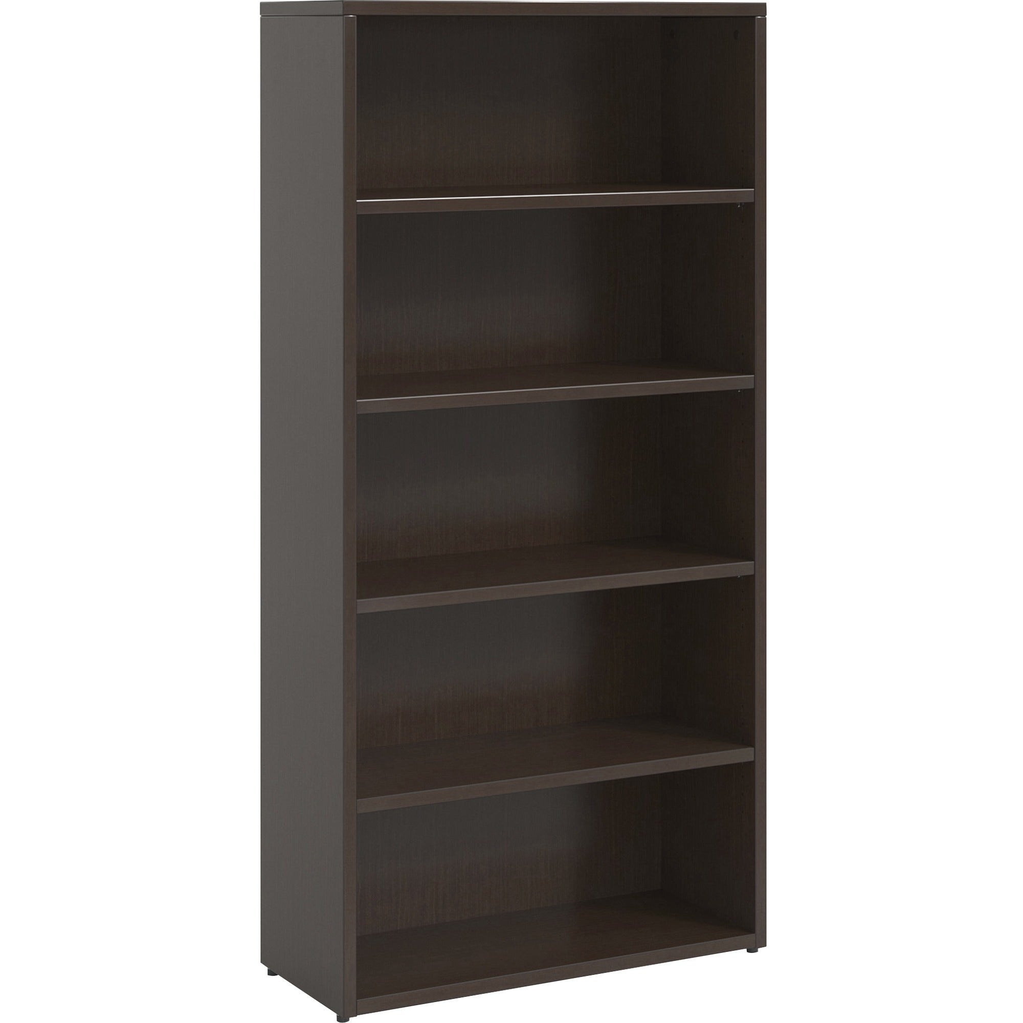 lorell-prominence-20-bookcase-34-x-1269--1-top-0-doors-5-shelves-band-edge-material-particleboard-finish-laminate_llrpbk3469es - 1