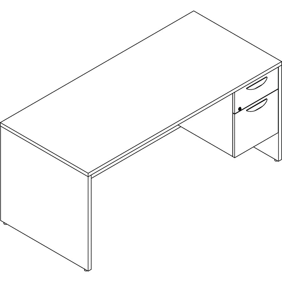 lorell-prominence-20-3-4-right-pedestal-desk-1-top-66-x-3029-2-x-file-box-drawers-single-pedestal-on-right-side-band-edge-material-particleboard-finish-espresso-laminate-thermofused-melamine-tfm_llrpd3066qres - 3