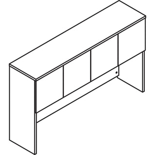 lorell-prominence-20-hutch-72-x-1639-4-doors-material-particleboard-finish-laminate_llrph7239my - 3