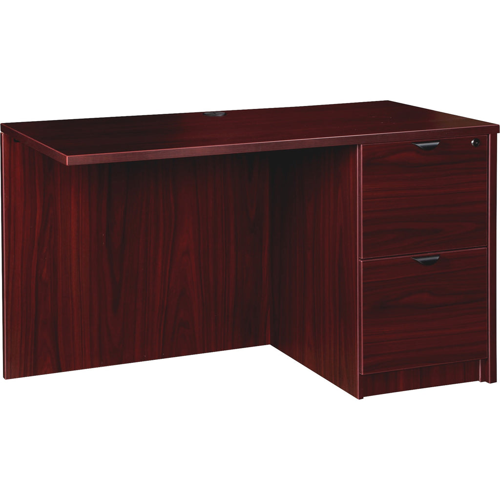 Lorell Prominence 2.0 Right Return - 48" x 24"29" , 1" Top - 2 x File Drawer(s) - Band Edge - Material: Particleboard - Finish: Laminate