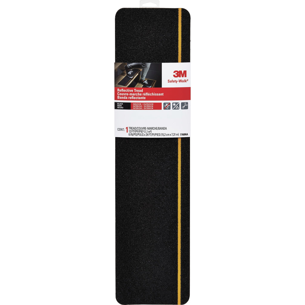 3m-safety-walk-reflective-tread-2-ft-length-x-6-width-1-eachroll-black_mmm7768na - 1