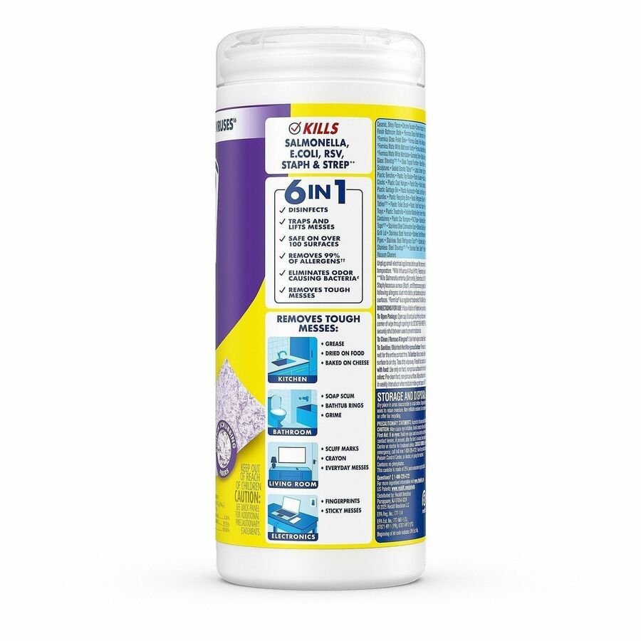 Disinfecting Wipes, Dual Action, Citrus, 7 x 8, 35/Canister, Sold as 1 Each