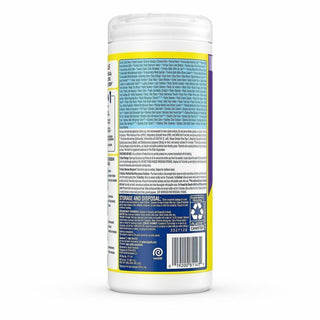 Disinfecting Wipes, Dual Action, Citrus, 7 x 8, 35/Canister, Sold as 1 Each