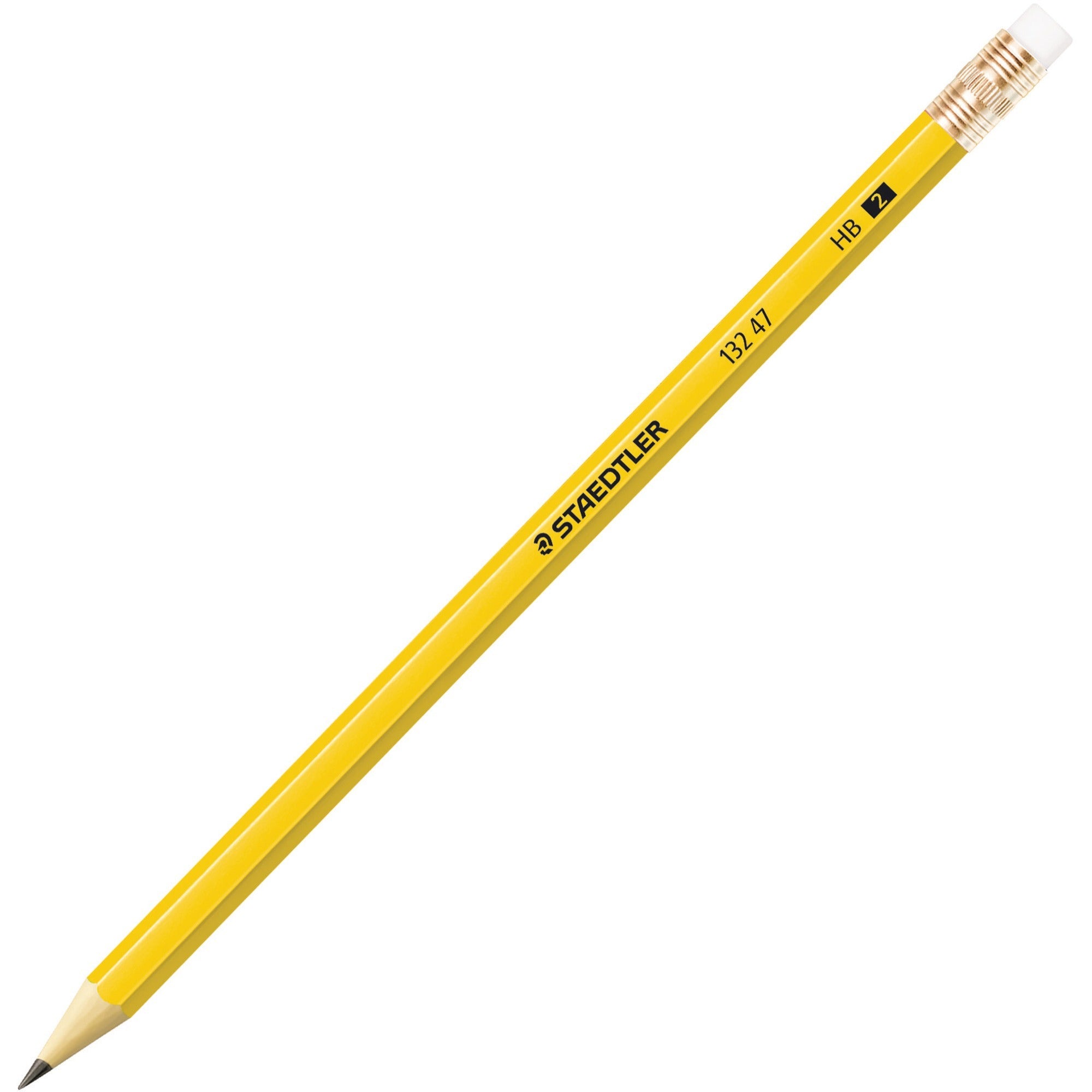 staedtler-no-2-woodcased-pencils-fsc-100%-2hb-lead-yellow-wood-barrel-1-dozen_std13247c12a6th - 1