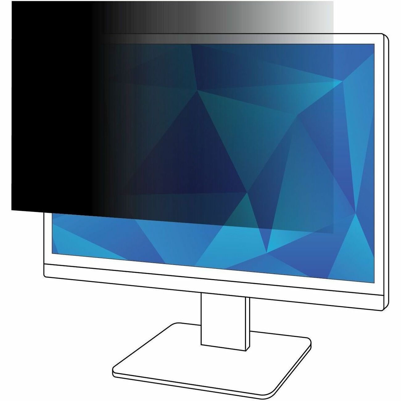 3M Privacy Filter for 28in Monitor, 16:9, PF280W9B - For 28" Widescreen LCD Monitor - 16:9 - Scratch Resistant, Fingerprint Resistant, Dust Resistant - Anti-glare