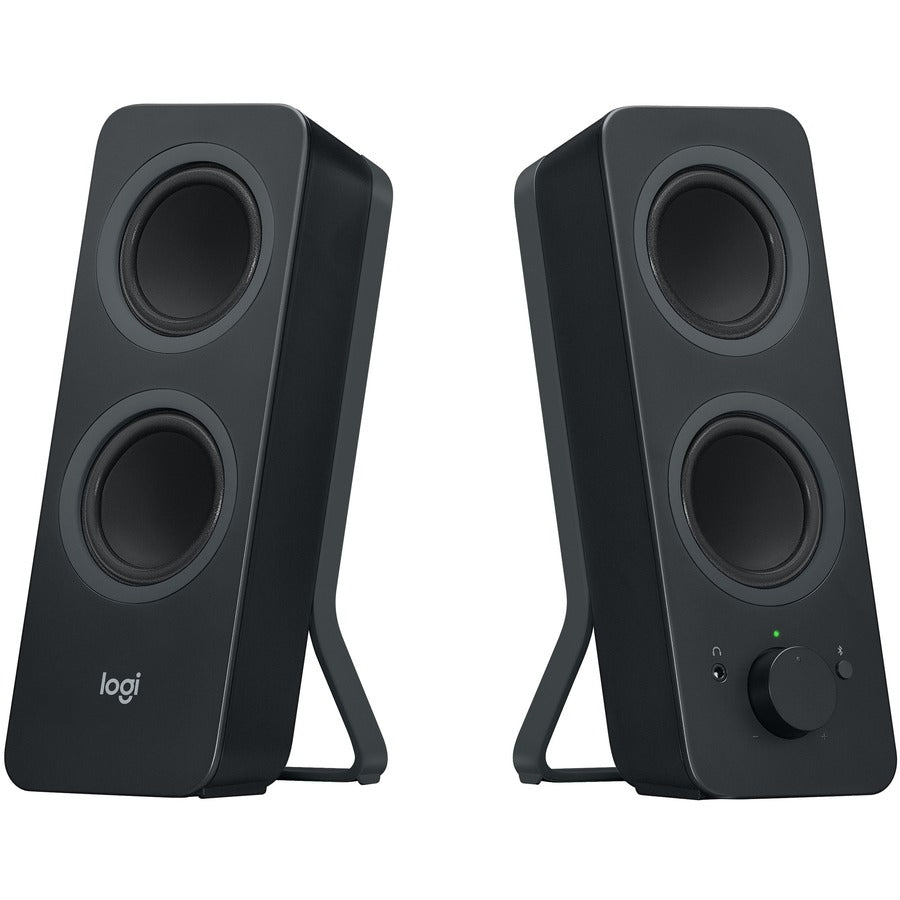Logitech Z207 Bluetooth Speaker System - 5 W RMS - Black - 2 Pack