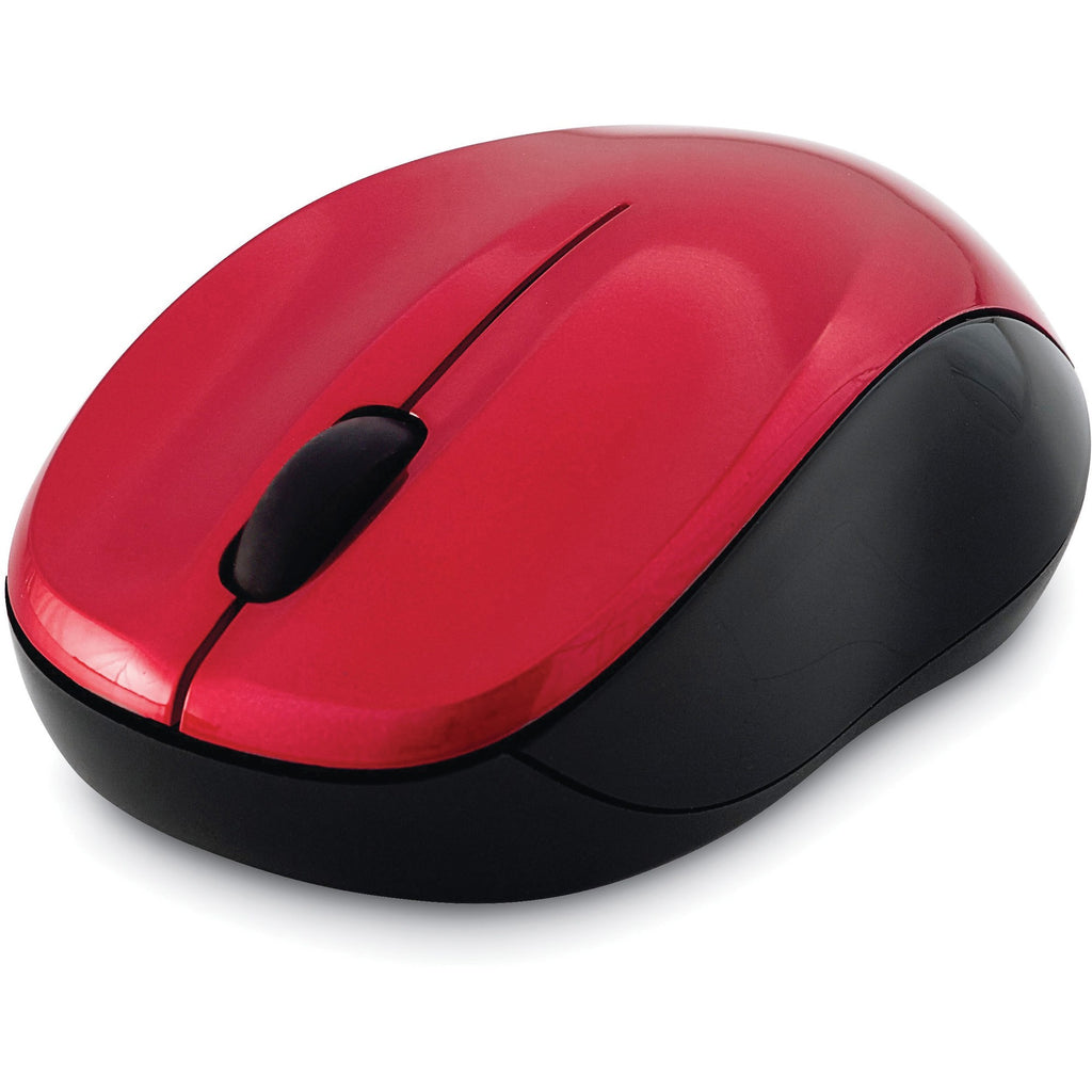 Blue Led Wireless Mouse Verbatim Silent Wireless Blue LED Mouse - Red - Blue LED/Optical - Wir ...