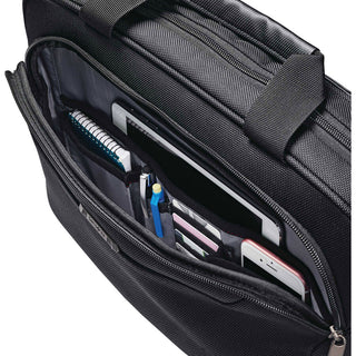 Samsonite Xenon Carrying Case for 15.6" Notebook - Black - Drop Resistant Interior, Shock Resistant Interior - 1680D Ballistic Nylon Body - Tricot Interior Material - 12.8" Height x 16.3" Width x 2" Depth - 1 Each