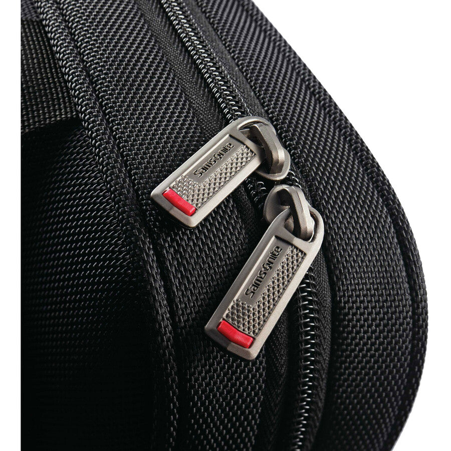 Samsonite Xenon Carrying Case for 15.6" Notebook - Black - Drop Resistant Interior, Shock Resistant Interior - 1680D Ballistic Nylon Body - Tricot Interior Material - 12.8" Height x 16.3" Width x 2" Depth - 1 Each