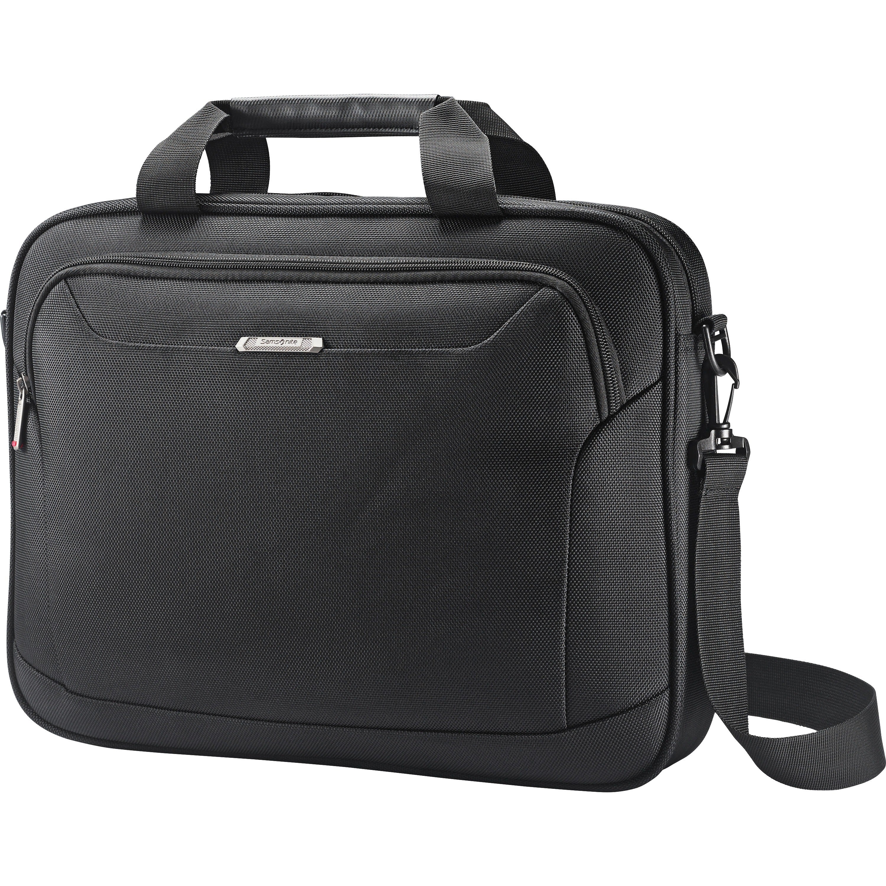 samsonite-xenon-carrying-case-for-156-notebook-black-drop-resistant-interior-shock-resistant-interior-1680d-ballistic-nylon-body-tricot-interior-material-128-height-x-163-width-x-2-depth-1-each_sml894411041 - 1