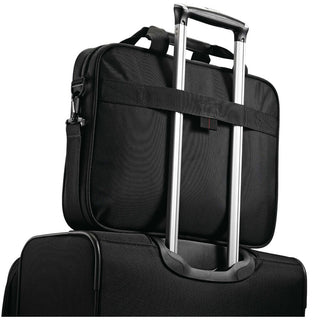 Samsonite Xenon Carrying Case for 15.6" Notebook - Black - Drop Resistant Interior, Shock Resistant Interior - 1680D Ballistic Nylon Body - Tricot Interior Material - 12.8" Height x 16.3" Width x 2" Depth - 1 Each