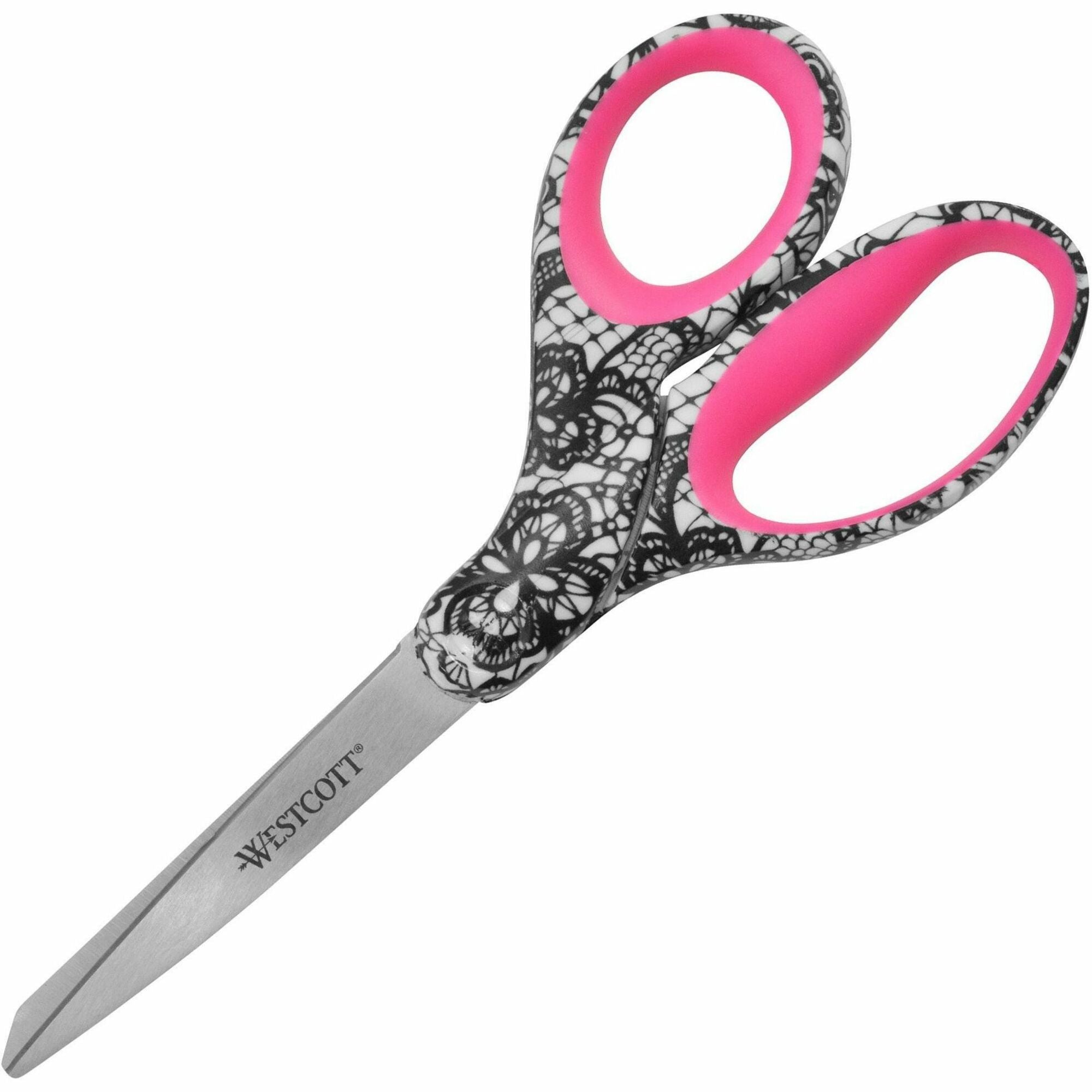 westcott-8-fashion-scissors-8-overall-length-left-right-stainless-steel-multi-1-each_acm16660 - 1
