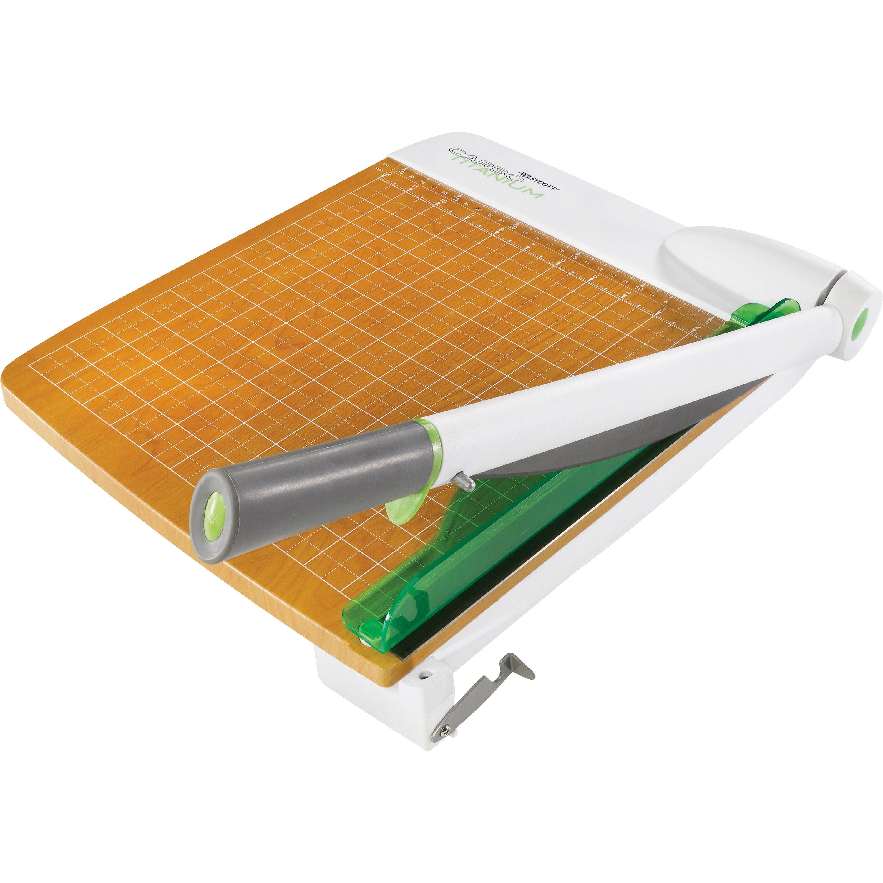CarboTitanium Guillotine Paper Trimmer, 30 Sheets, 15" Cut Length, Metal/Wood Composite Base, 15 x 25