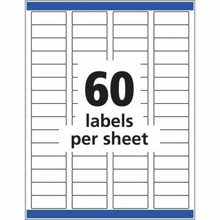 Glossy Clear Easy Peel Mailing Labels w/ Sure Feed Technology, Inkjet/Laser Printers, 0.66 x 1.75, 60/Sheet, 10 Sheets/PK