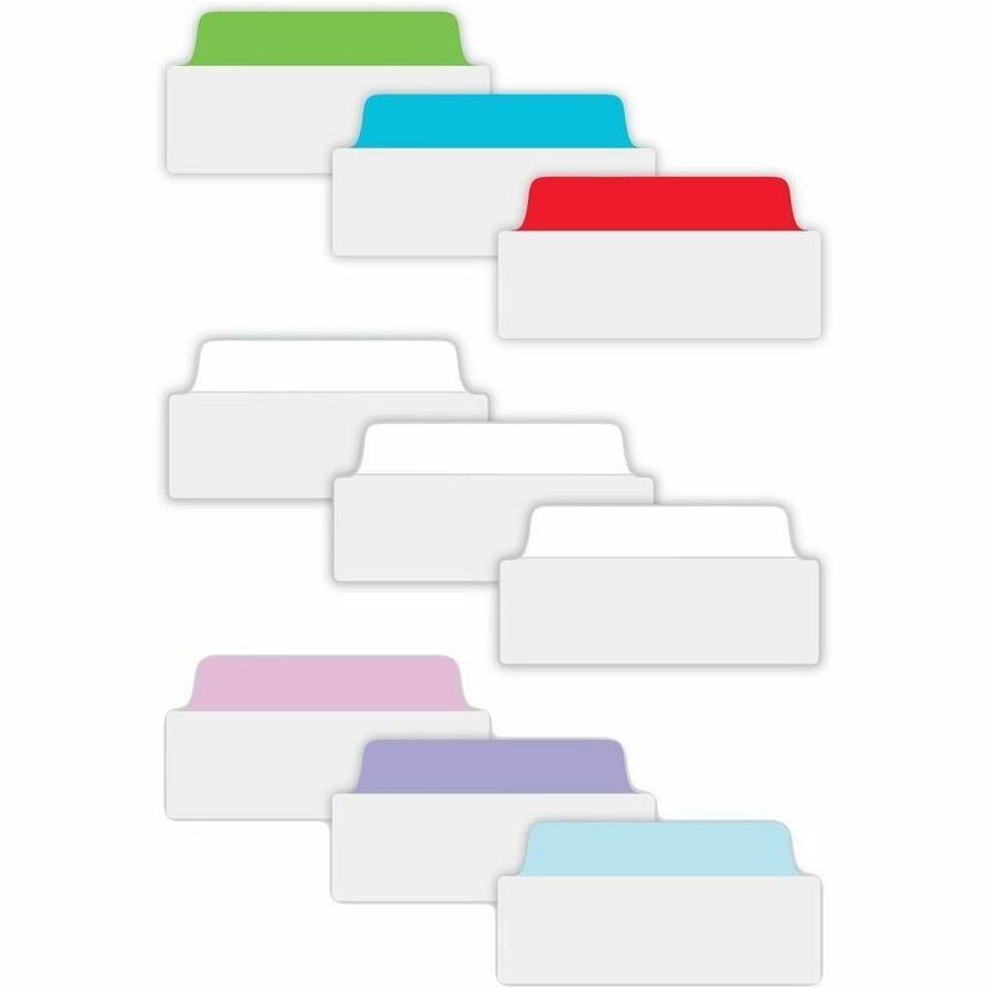 Ultra Tabs Repositionable Tabs, Wide and Slim: 3" x 1.5", 1/3-Cut, White, 24/Pack