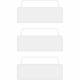 Ultra Tabs Repositionable Tabs, Wide and Slim: 3" x 1.5", 1/3-Cut, White, 24/Pack
