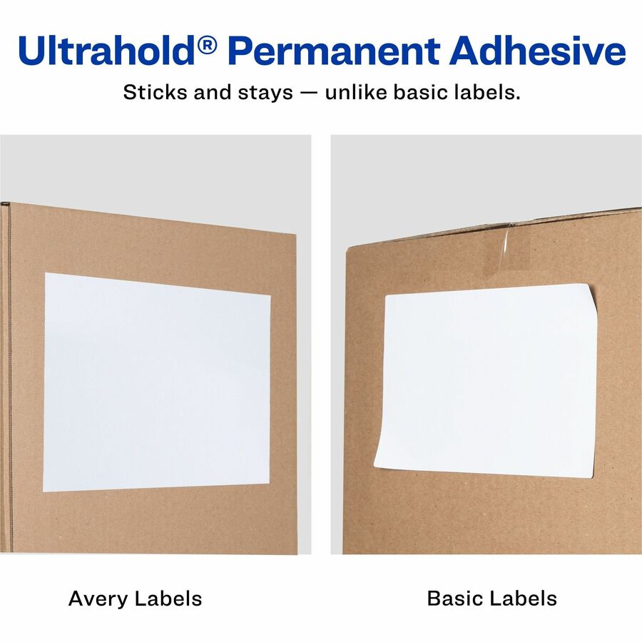 Shipping Labels with TrueBlock Technology, Inkjet/Laser Printers, 8.5 x 11, White, 500/Box