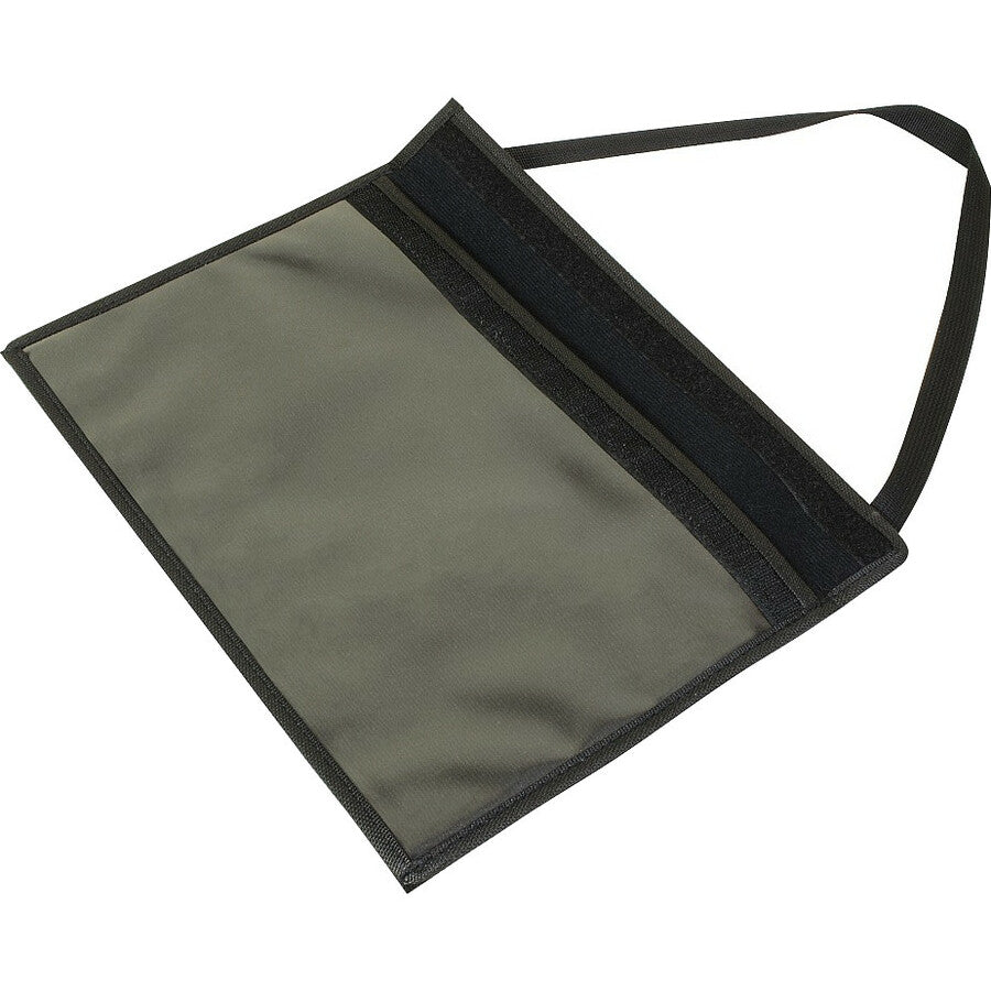 1-Pocket Shop Ticket Holder w/Strap and Black Stitching, 75-Sheet, 9 x 12