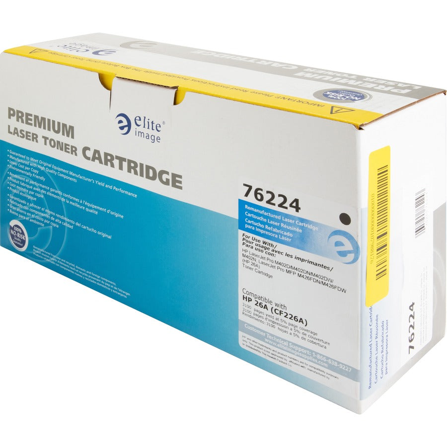 Elite Image Laser Toner Cartridge - Alternative for HP 26A (CF226A) - Black - 1 Each - 3100 Pages