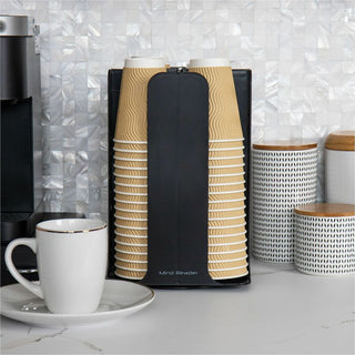 Mind Reader Totem Breakroom Cup/Lid Holder - 80 Cup Capacity - Black - 1 Each