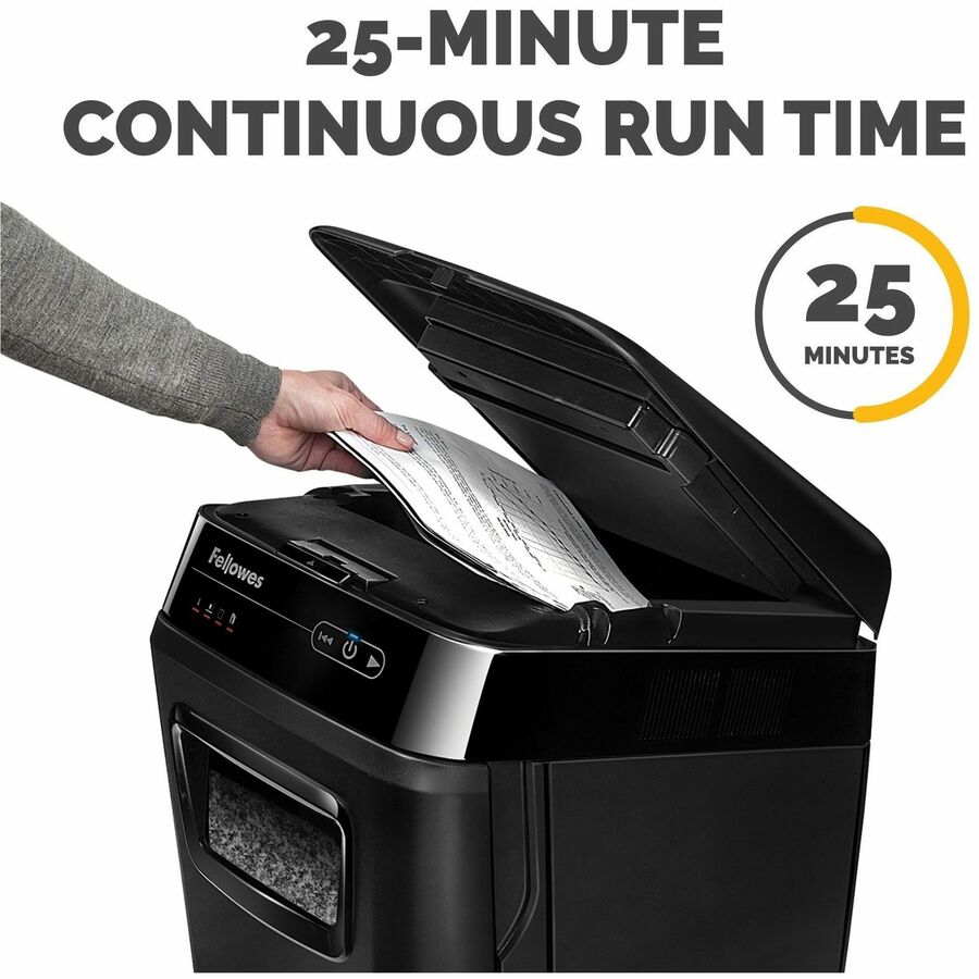 AutoMax 200M Auto Feed Micro-Cut Shredder, 200 Auto/10 Manual Sheet Capacity