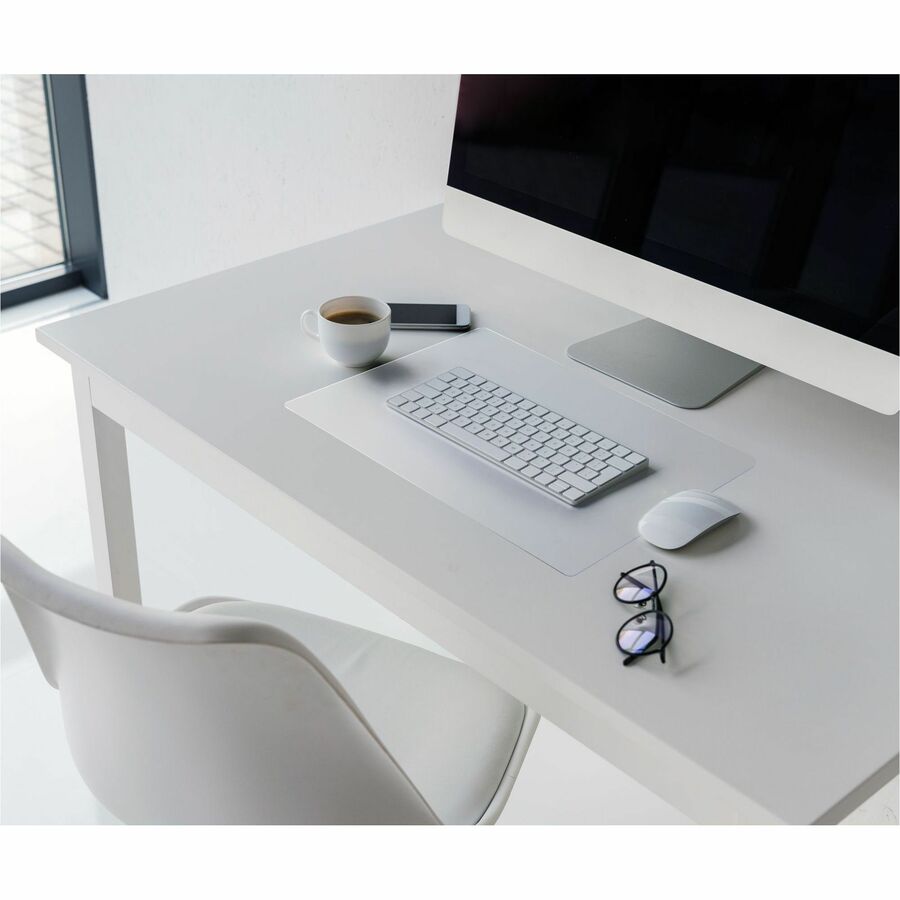 Desktex Anti-Static Desk Pad - 20" x 36" - Rectangular - 20" Width x 0.03000" DepthClear Backing - Vinyl - Clear - TAA Compliant