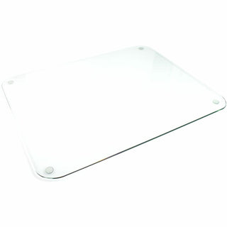 Glaciermat Glass Desk Pad - 20" x 36" - Clear Rectangular Glass Desk Pad - 36" L x 20" W x 0.2" D