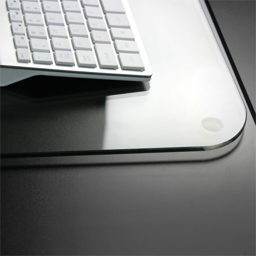 Glaciermat Glass Desk Pad - 20" x 36" - Clear Rectangular Glass Desk Pad - 36" L x 20" W x 0.2" D