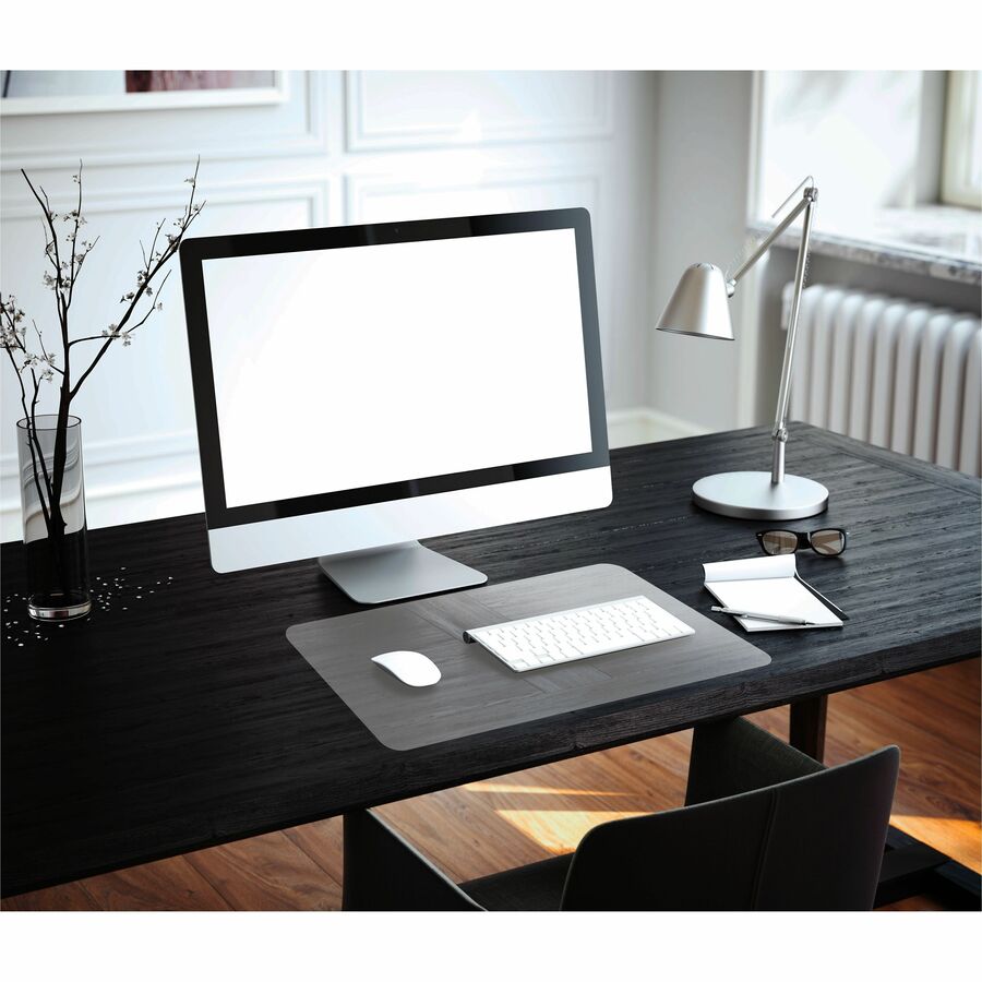 Desktex Anti-Static Desk Pad - 19" x 24" - Clear vinyl desk mat with an anti-static additive to protect your computer equipment from damage by attracting harmful dust away from your laptop by dissipating static electricity