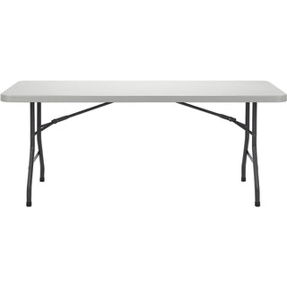 Lorell Extra-Capacity Ultra-Lite Folding Table - For - Table TopLight Gray Top - Dark Gray Base - 750 lb Capacity x 72" Table Top Width x 30" Table Top Depth - 29.25" Height - Gray - 1 Each