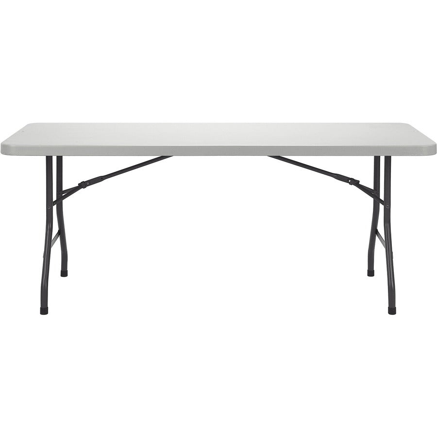 Lorell Extra-Capacity Ultra-Lite Folding Table - For - Table TopLight Gray Top - Dark Gray Base - 750 lb Capacity x 72" Table Top Width x 30" Table Top Depth - 29.25" Height - Gray - 1 Each