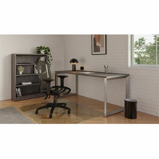 Lorell Relevance Series Charcoal Laminate Office Furniture - 72" x 30" Table Top - Straight Edge - Material: Polyvinyl Chloride (PVC) Edge - Finish: Charcoal, Laminate