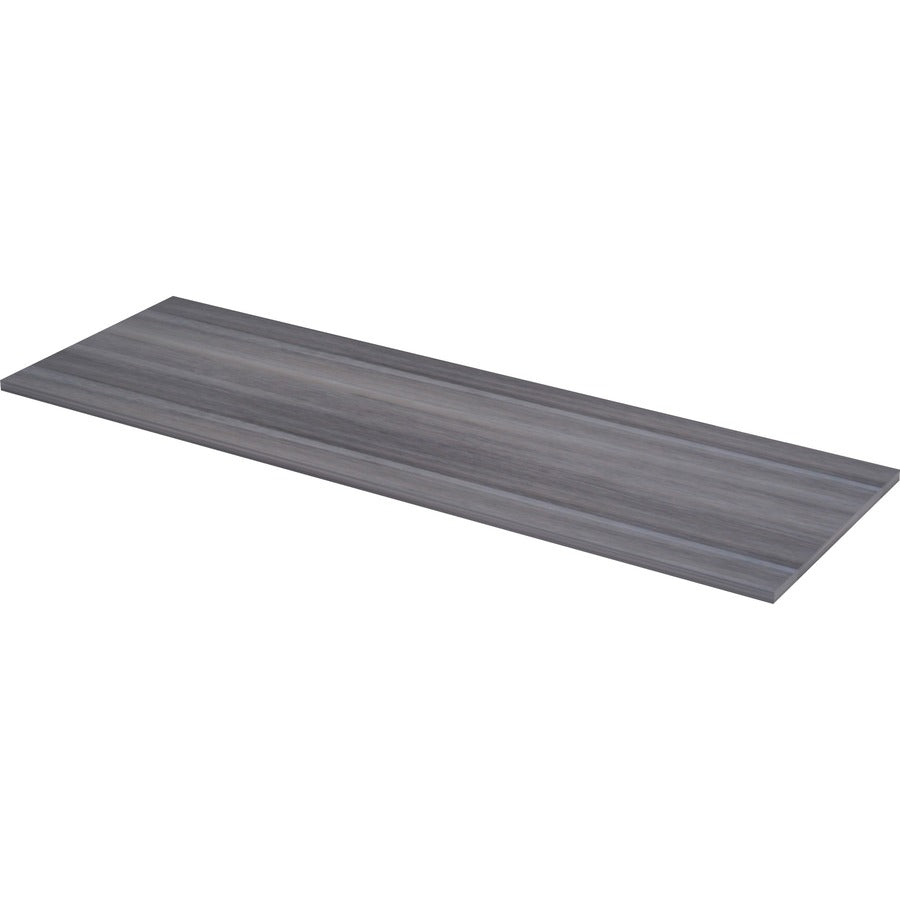 Lorell Relevance Series Tabletop - 71.6" x 24" x 1" Table Top - Straight Edge - Finish: Charcoal, Laminate